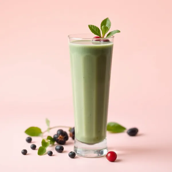 Low-Calorie Spirulina Pea Milk Smoothie
