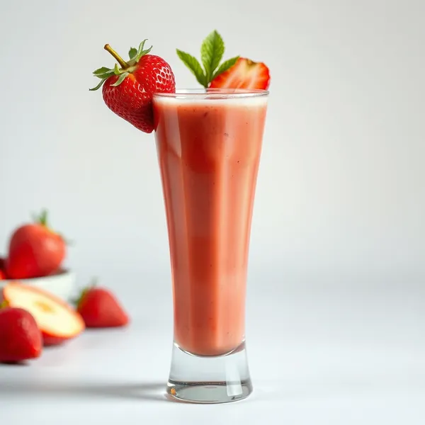 Smoothie de Suco de Morango e Maçã Baixo em Calorias