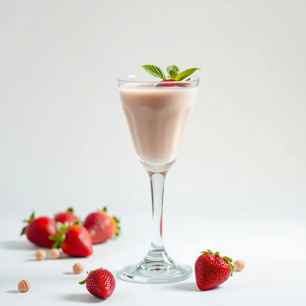 Smoothie Basse Calorie Fraise et Noisette