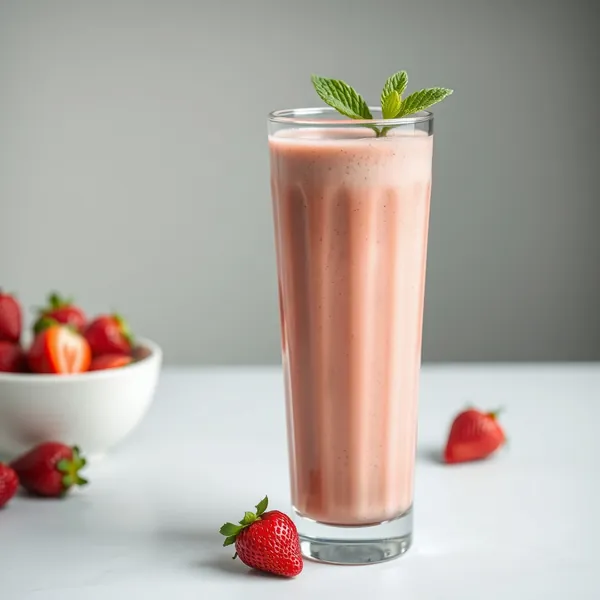 Smoothie Protéine Fraise Basse Calorie