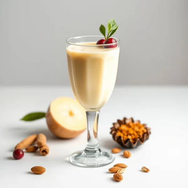 Smoothie Basse Calorie au Curcuma et Lait d'Amande