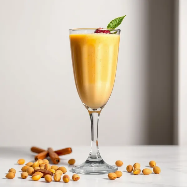 Smoothie Baixo em Calorias de Cúrcuma e Pistache
