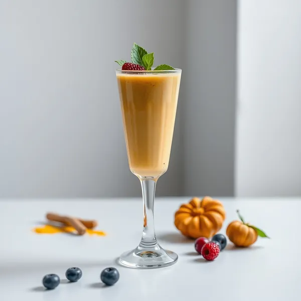 Smoothie Protéiné Bas en Calories avec Curcuma