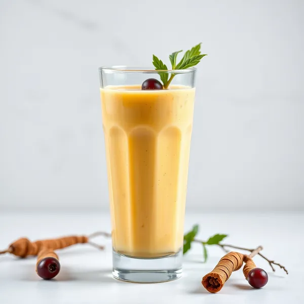 Smoothie de Riz au Lait et Curcuma Bas en Calories