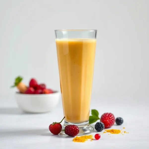 Smoothie Basse Calorie de Soja et Curcuma
