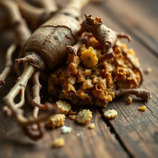 Mashed Dandelion Root