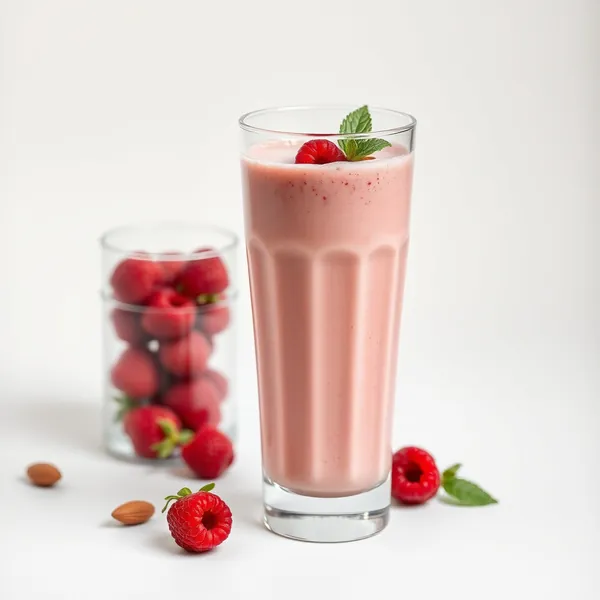 Smoothie de Framboesa e Leite de Amêndoa
