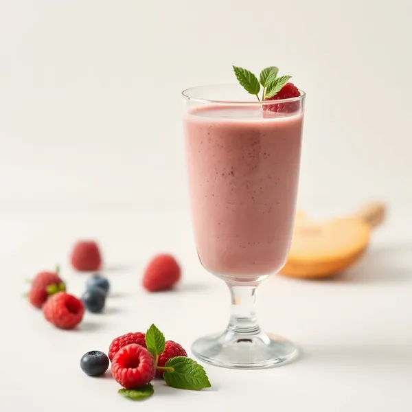 Smoothie de Leite de Espelta e Framboesa