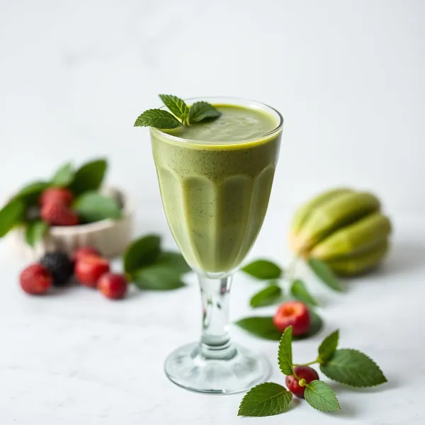 Morning Glow Spirulina Matcha Tea Smoothie