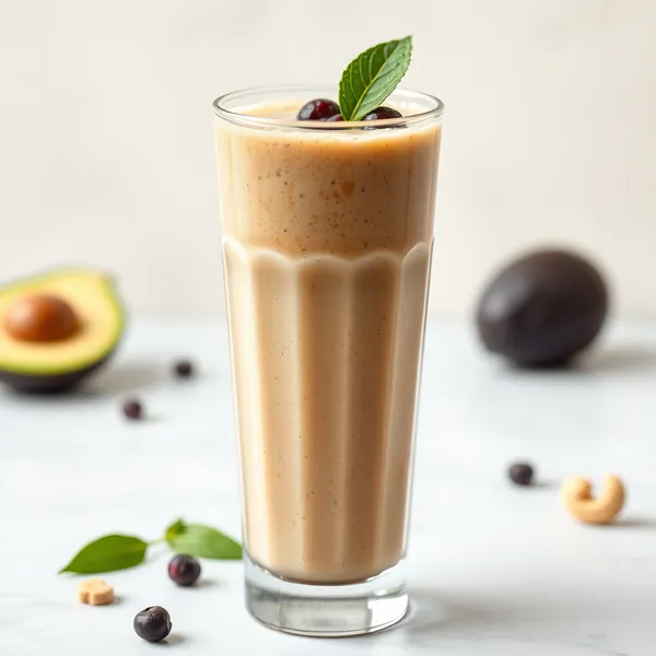 Smoothie de Abacate e Leite de Castanha de Caju