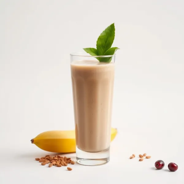 Batido de Banana e Leite de Espelta