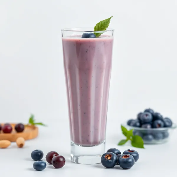 Smoothie de Noz e Mirtilo com Leite de Avelã