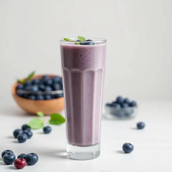 Batido de Proteína de Mirtilo e Nozes