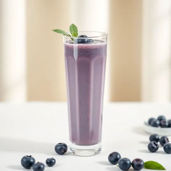 Batido de Arándano y Leche de Soja
