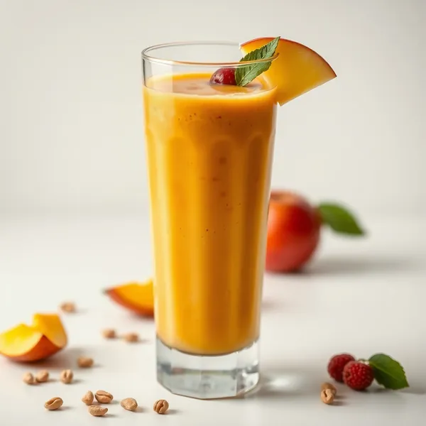 Batido de Mango y Manzana con Nueces