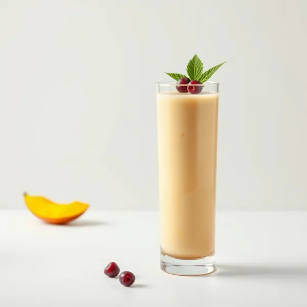 Nutty Mango Kefir Milk Smoothie