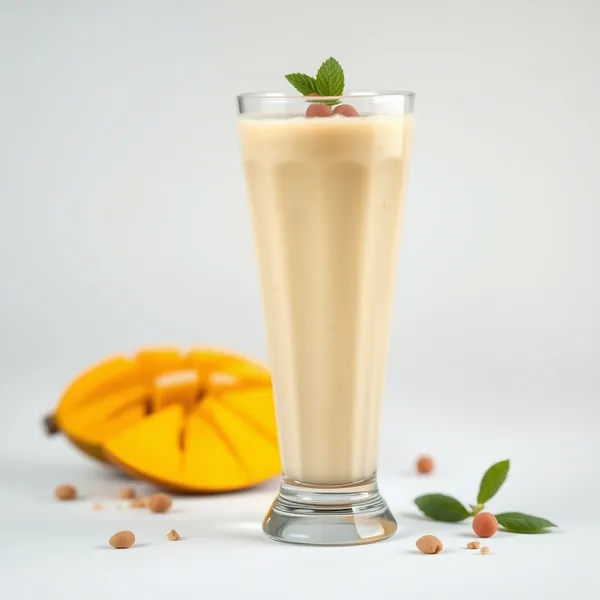 Smoothie Nutty Mango com Leite de Ervilha