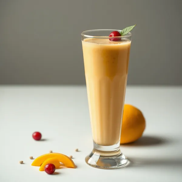 Batido de Manga e Leite de Espelta