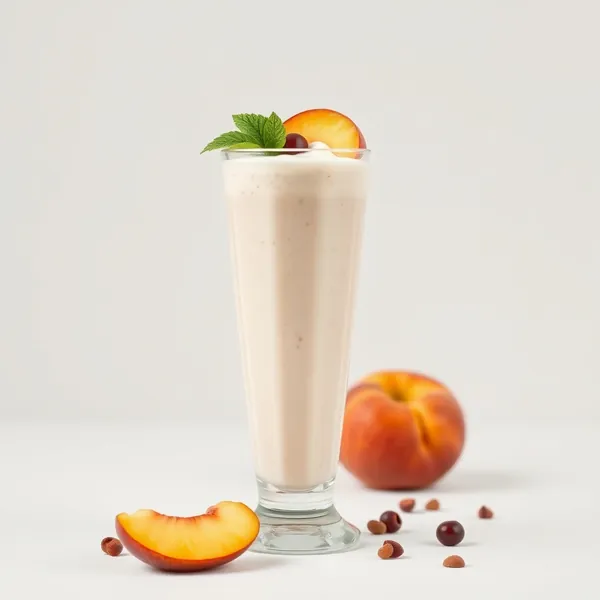 Smoothie di Yogurt Greco con Pesca e Noci