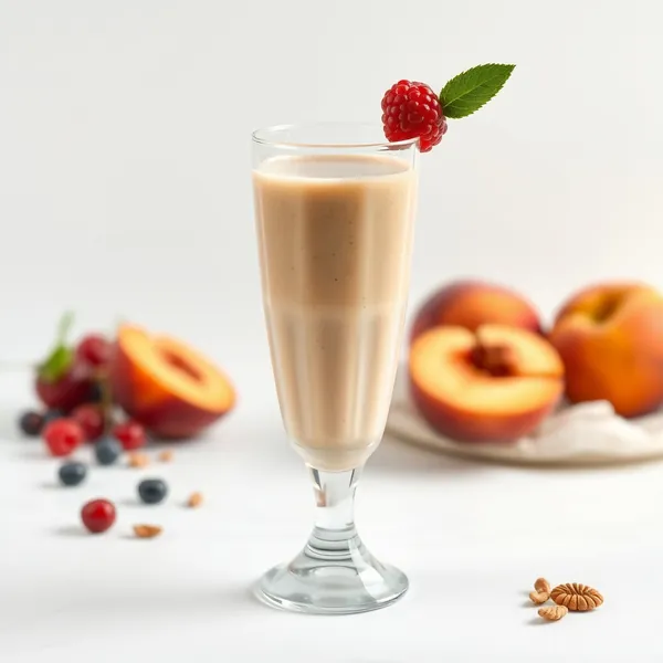 Nutty Peach Hemp Milk Smoothie