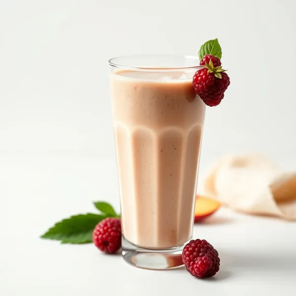 Nutty Peach Pea Milk Smoothie