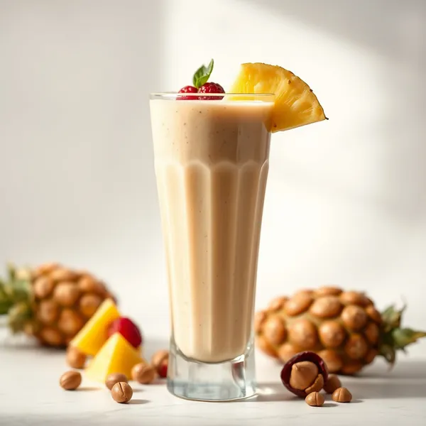 Nutty Pineapple Hazelnut Milk Smoothie