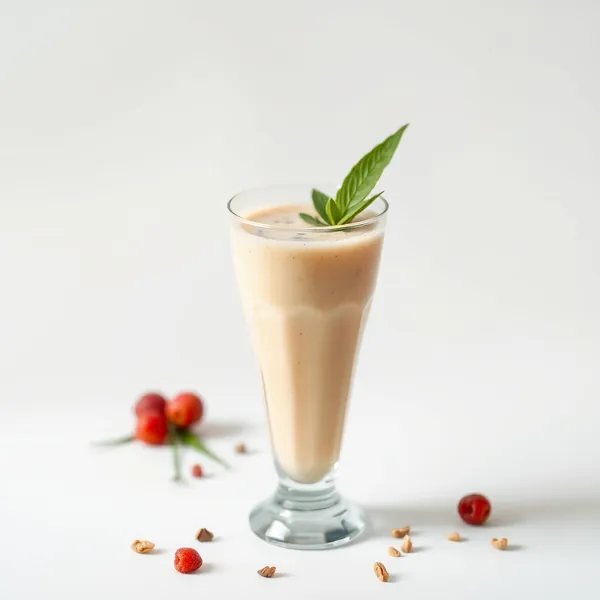 Batido de Abacaxi e Leite de Cânhamo
