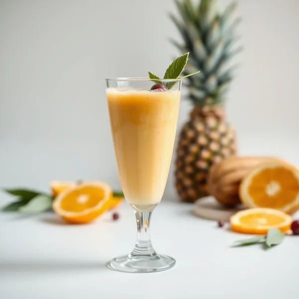 Smoothie Ananas, Arancia e Noci