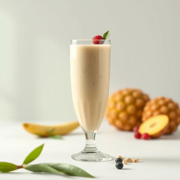 Nutty Pineapple Pea Milk Smoothie