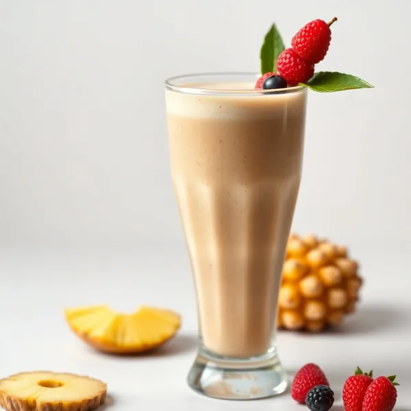 Nutty Pineapple Protein Shake Smoothie