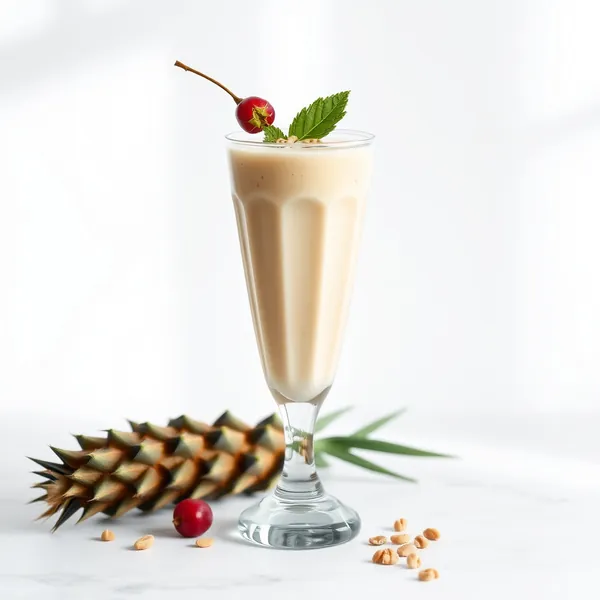 Frullato di Soia e Ananas con Noci