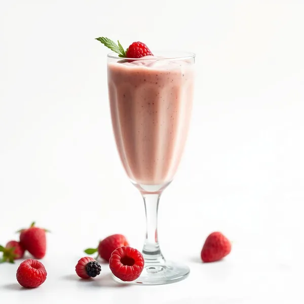 Nutty Raspberry Greek Yogurt Smoothie