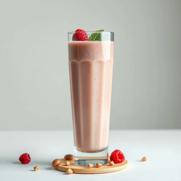 Nutty Raspberry Hazelnut Milk Smoothie