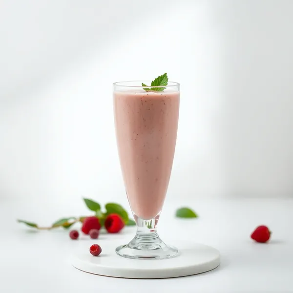 Himbeer-Nuss-Smoothie mit Erbsenmilch