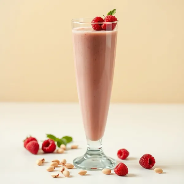 Batido de Frambuesa y Pistacho