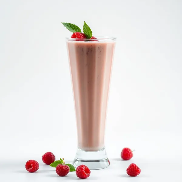 Nutty Raspberry Rice Milk Smoothie