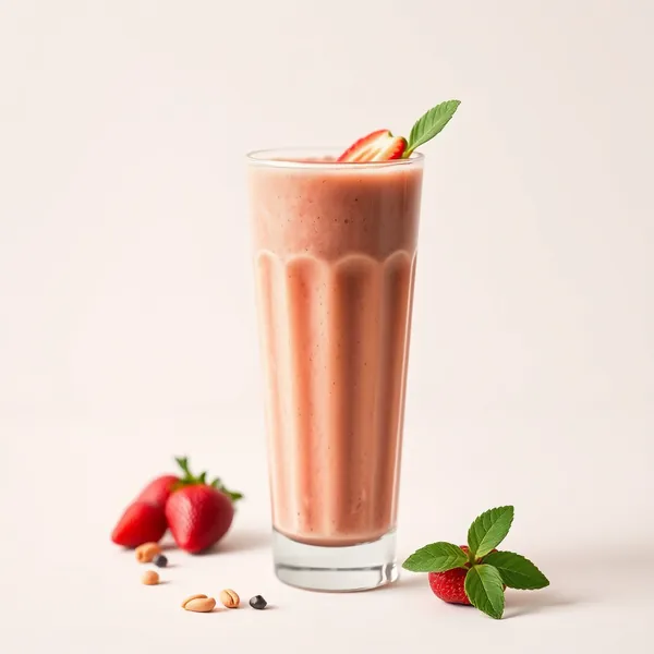 Nussiger Erdbeer-Apfel-Smoothie