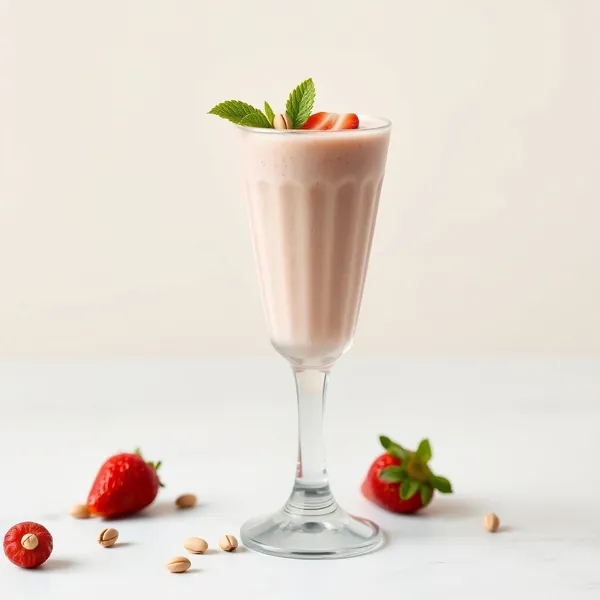 Smoothie de Morango e Pistache