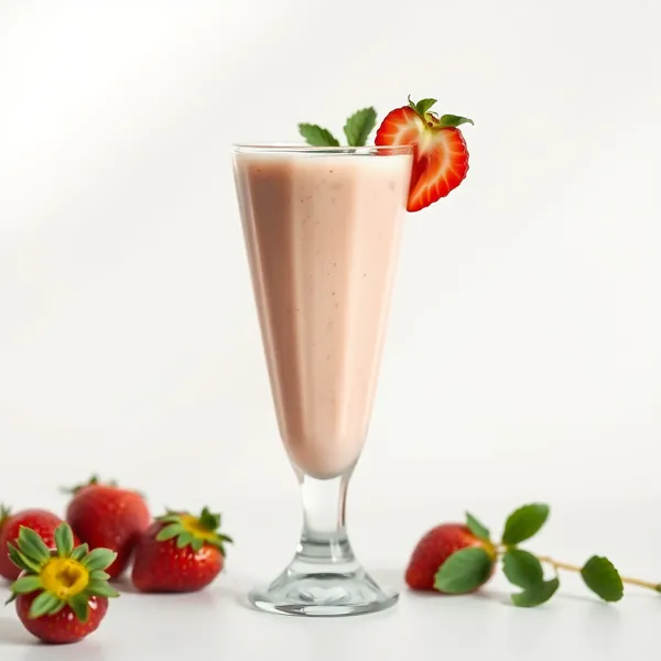 Nuss-Erdbeer-Soja-Milch-Smoothie