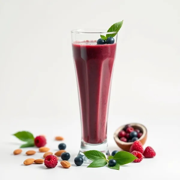 Smoothie Biologico di Açaí, Mandorla e Latte di Cocco