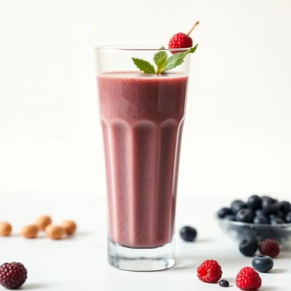 Smoothie Orgânico de Açaí e Leite de Avelã