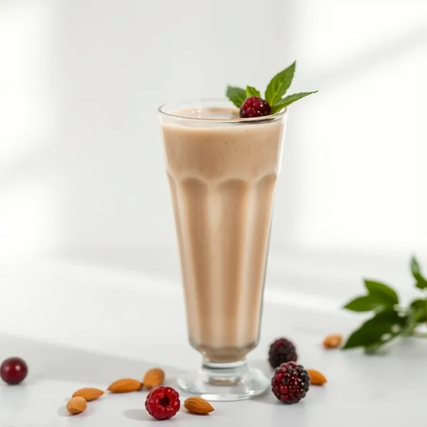 Smoothie au Beurre d'Amande et Lait de Pois Bio