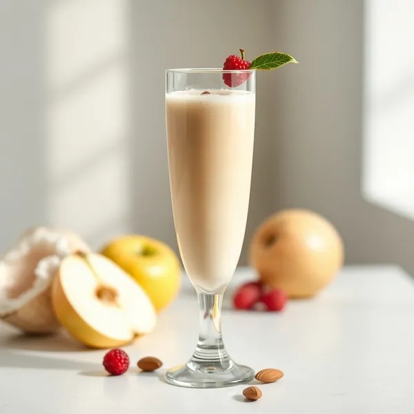 Smoothie Organique de Pomme, Amande et Lait de Coco
