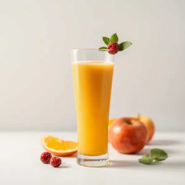 Smoothie de Suco de Maçã e Laranja Orgânico