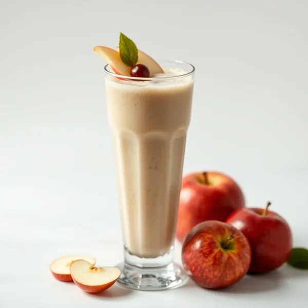 Smoothie aus Bio-Apfel und Reis-Milch
