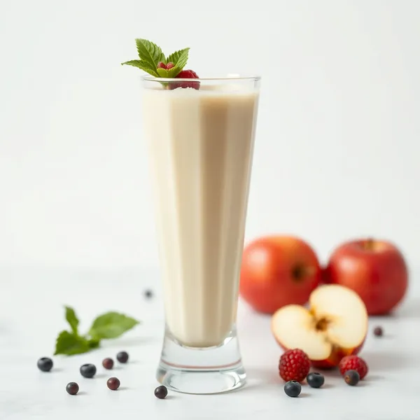 Batido de Maçã e Leite de Soja Orgânico