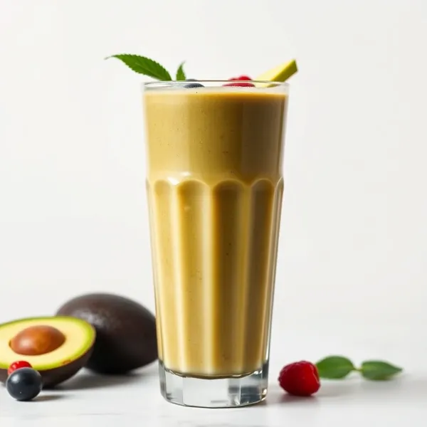 Smoothie de Café Frio com Abacate Orgânico