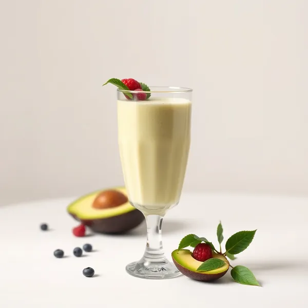 Smoothie d'Avocat et de Lait de Chanvre Bio