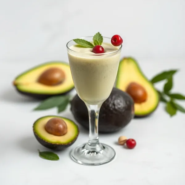 Smoothie aus Avocado und Pistazienmilch Bio