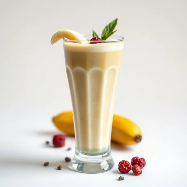 Smoothie Orgânico de Banana e Leite de Pistache